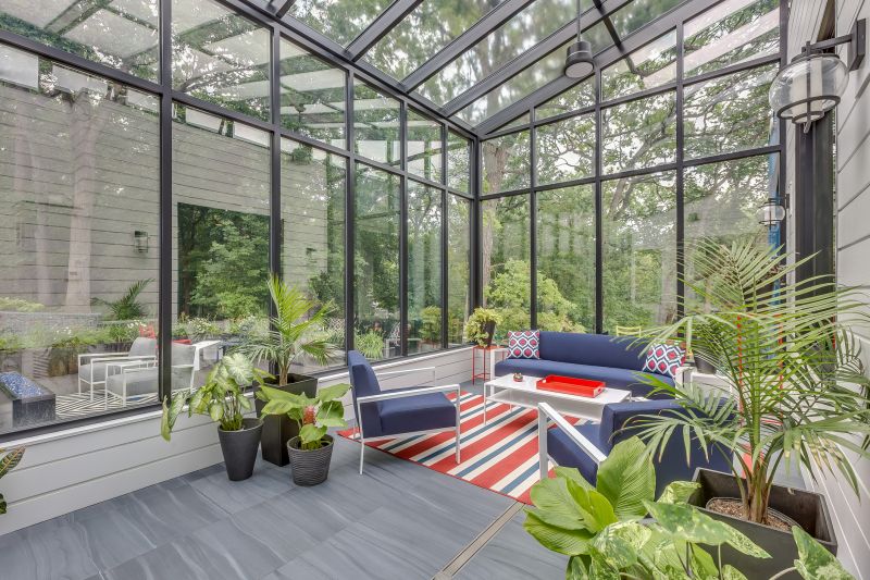 Sunroom with Energy-efficient Glass
